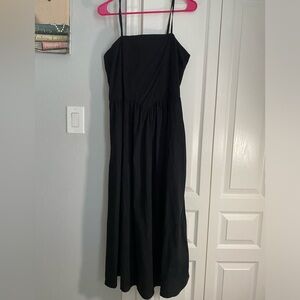 Japna Black Cotton Dress